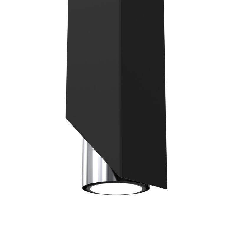 Kinkiet Luminex Wall Black/chrome x2 - obrazek 3