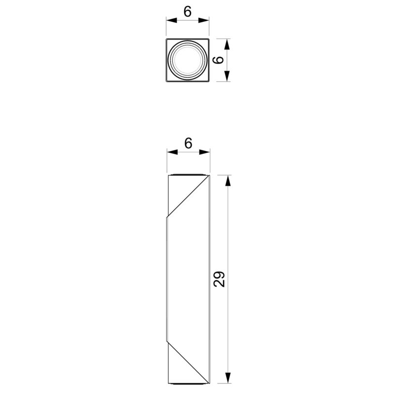 Kinkiet Luminex Wall Black/chrome x2 - obrazek 5