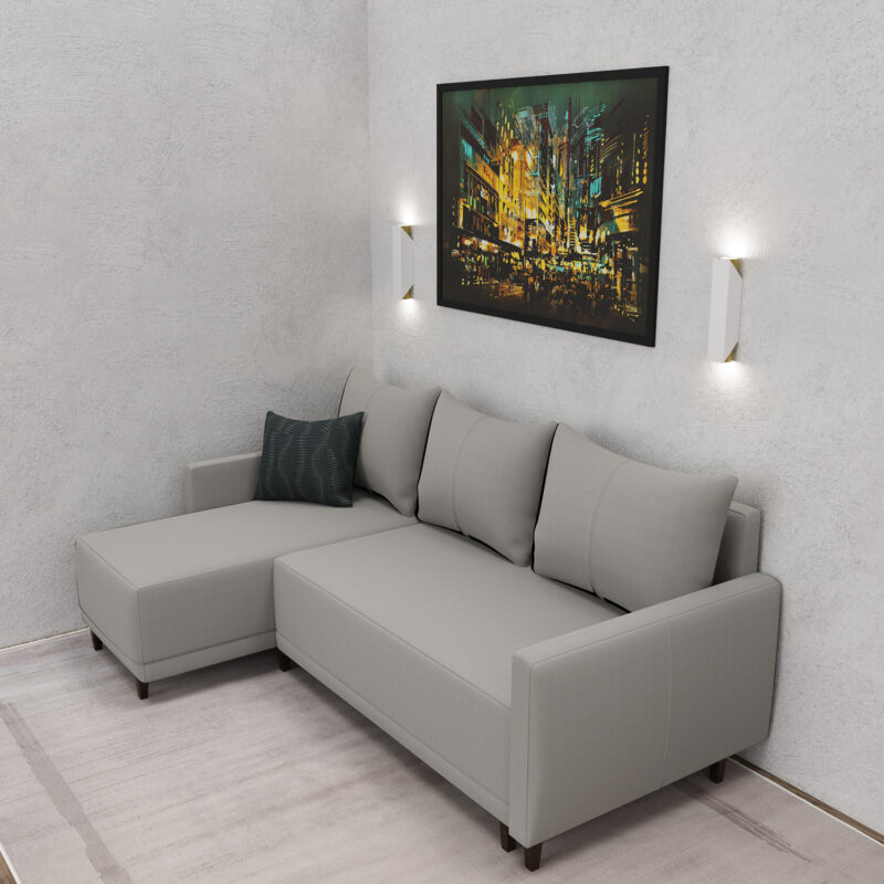 Kinkiet Luminex Wall biały/mosiądz x2 - obrazek 4