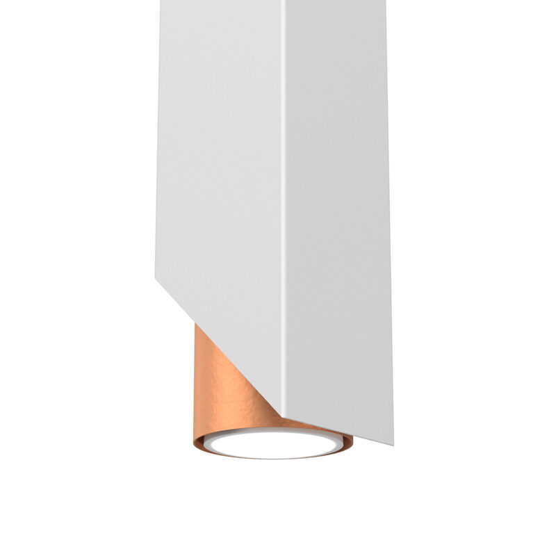 Kinkiet Luminex Wall biało/miedziany x2 - obrazek 3