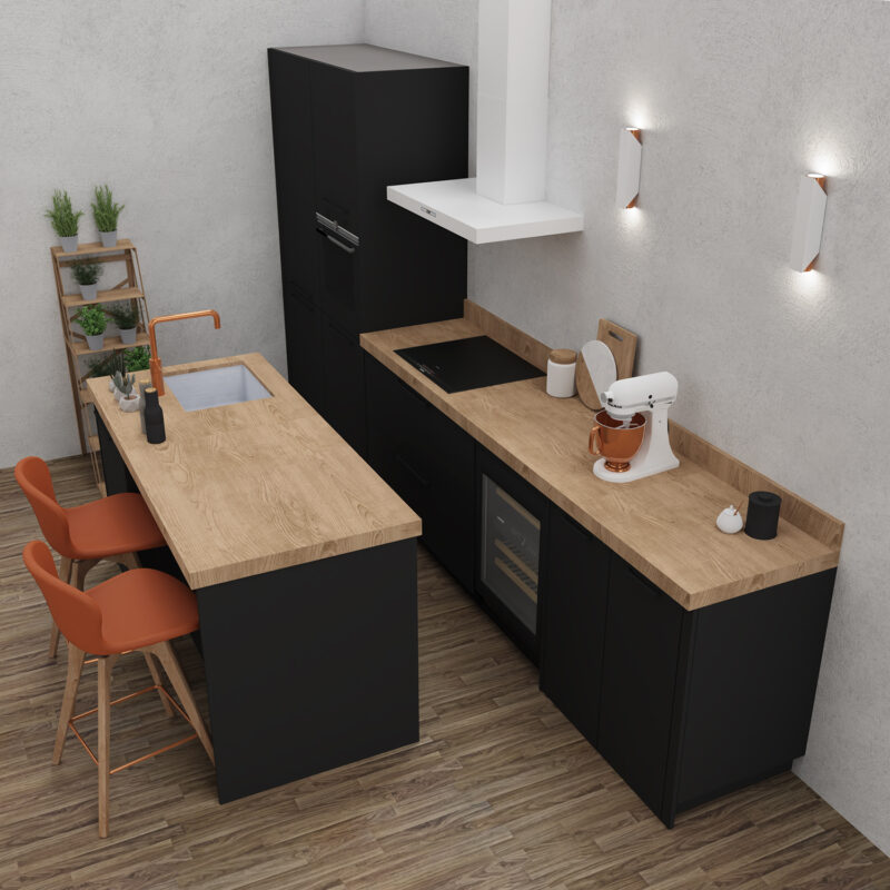 Kinkiet Luminex Wall biało/miedziany x2 - obrazek 4