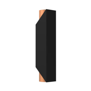 Kinkiet Luminex Wall czarno/miedziany x2