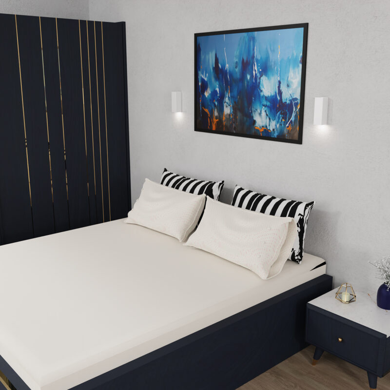 Kinkiet Luminex Wall straight short biały x1 - obrazek 4