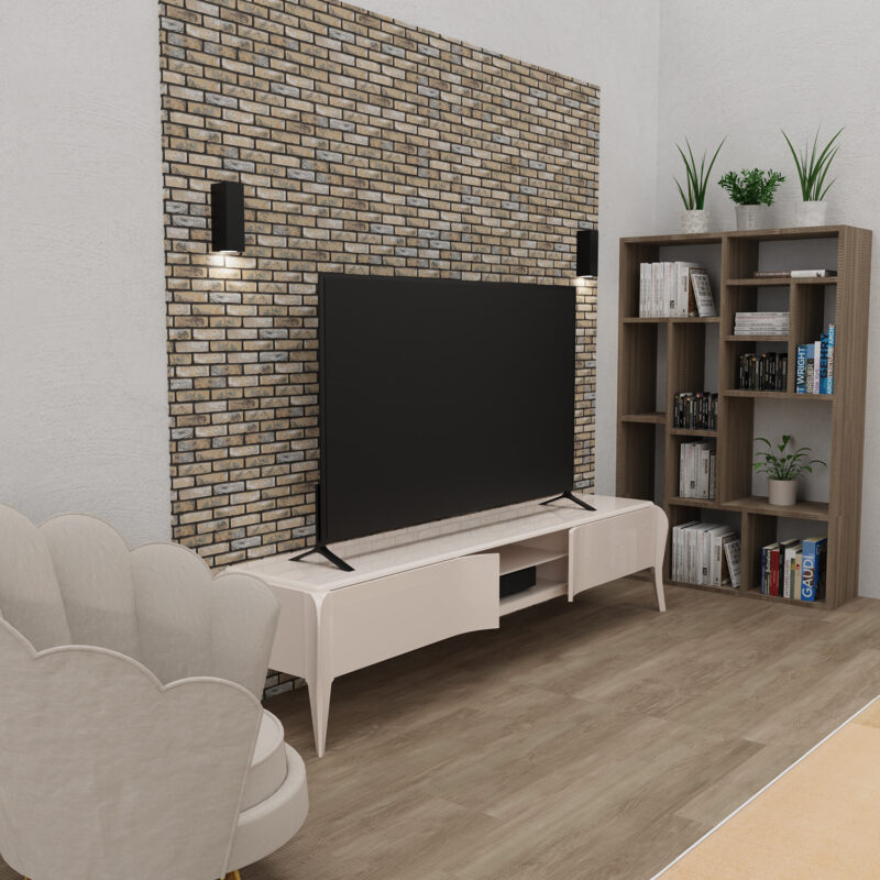 Kinkiet Luminex Wall straight short czarny x1 - obrazek 4