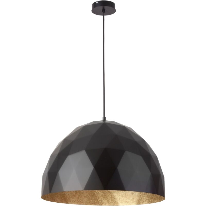 Lampa Wisząca Sigma Diament L Czarny-Złoty