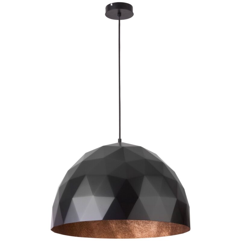 Lampa Wisząca Sigma Diament L Czarny-Miedziany