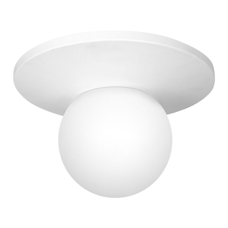 Plafon/Kinkiet z kloszem Luminex Taller biały x1