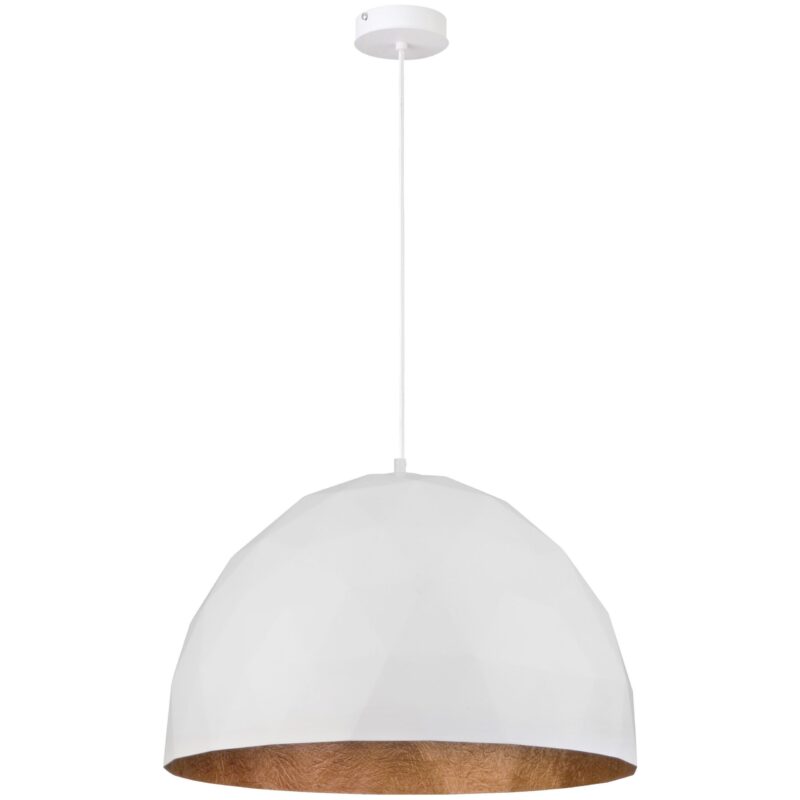 Lampa Wisząca Sigma Diament L Biały-Miedziany