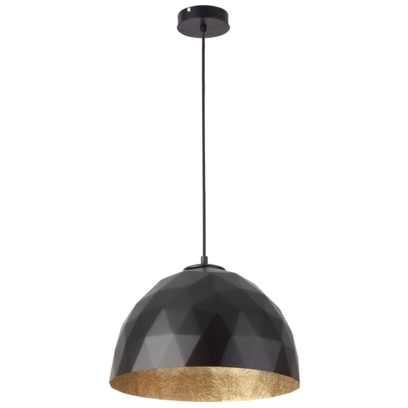 Lampa Wisząca Sigma Diament M Czarny-Złoty