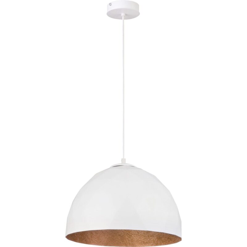 Lampa Wisząca Sigma Diament M Biały-Miedziany