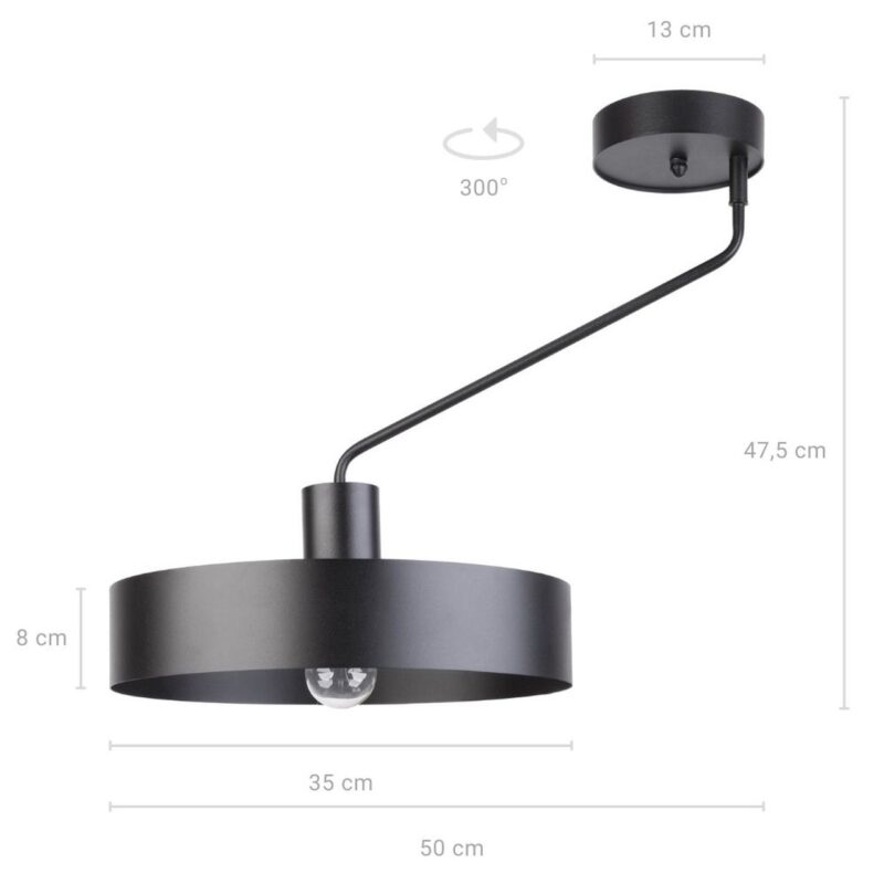 Lampa Sufitowa Sigma Jumbo x1 Czarny