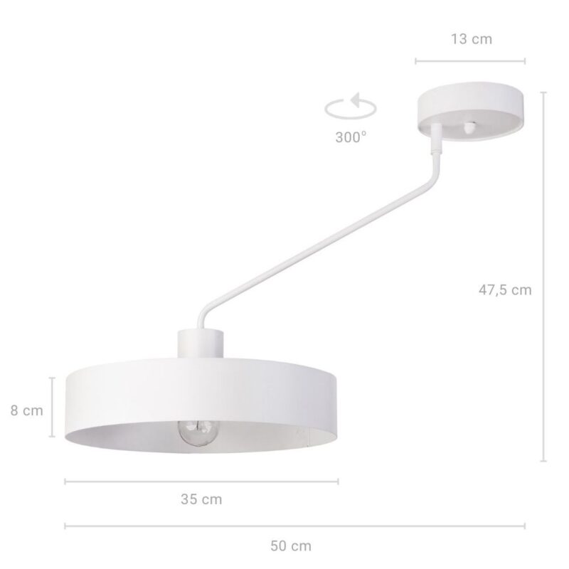 Lampa Sufitowa Sigma Jumbo x1 Biały