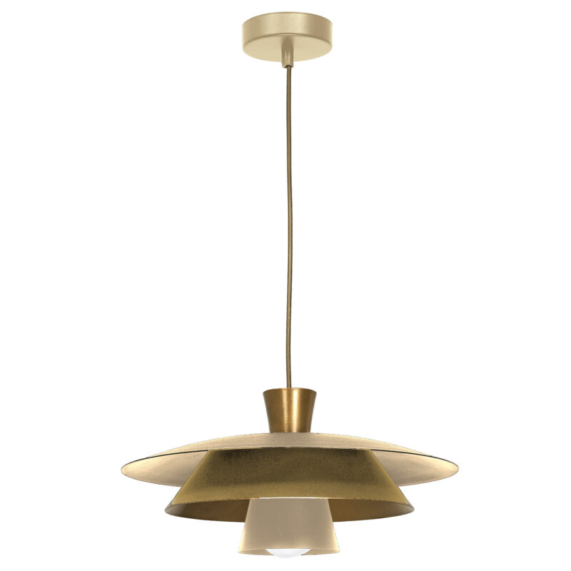Żyrandol Luminex Plato Beige/gold x1
