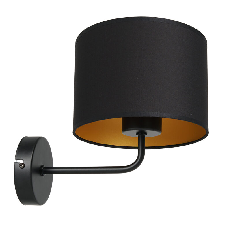 Kinkiet Luminex Frodi czarno/złoty x1