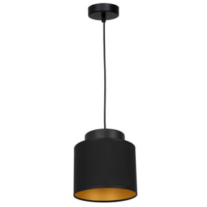 Żyrandol Luminex Frodi czarno/złoty x1