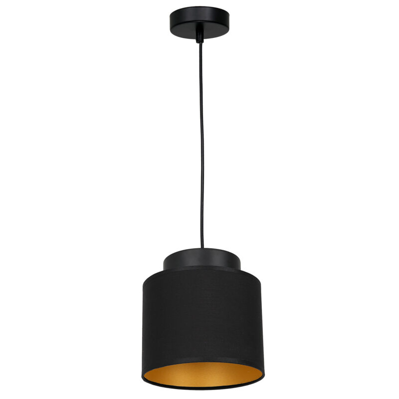 Żyrandol Luminex Frodi czarno/złoty x1