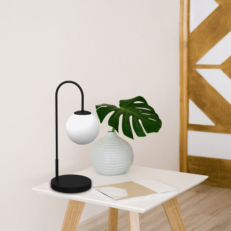 Lampa biurkowa z kloszem Luminex Cambridge 3197 czarny x1 - obrazek 4