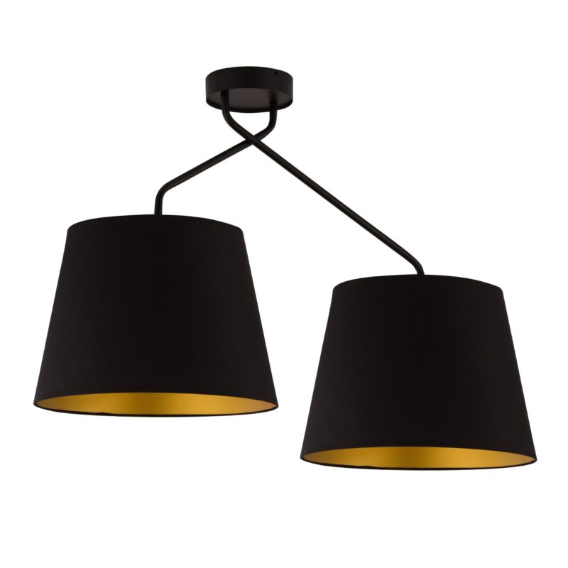 Plafon Sigma Lizbona Czarno/Miedziany x2