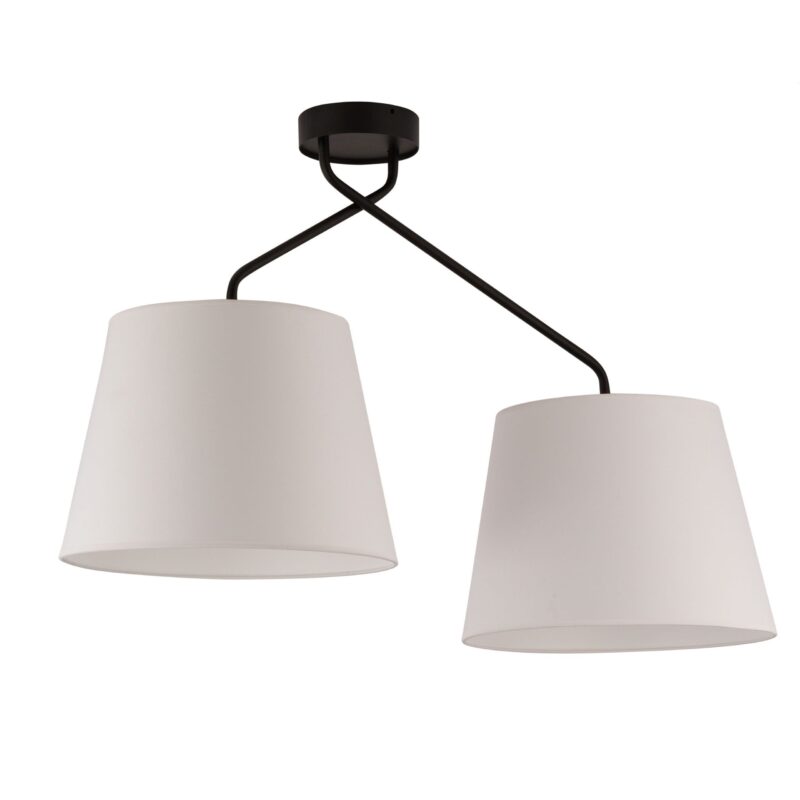 Plafon Sigma Lizbona Czarno/Biały x2