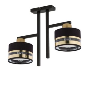 Plafon Sigma Pro Czarno/Złoty x2