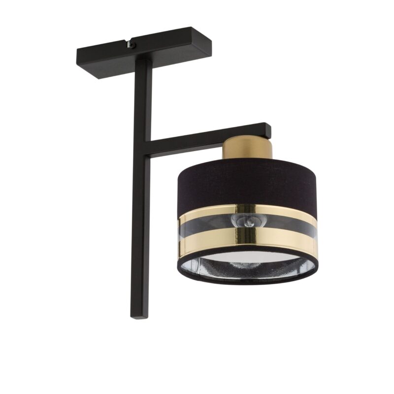 Plafon Sigma Pro Czarno/Złoty x1