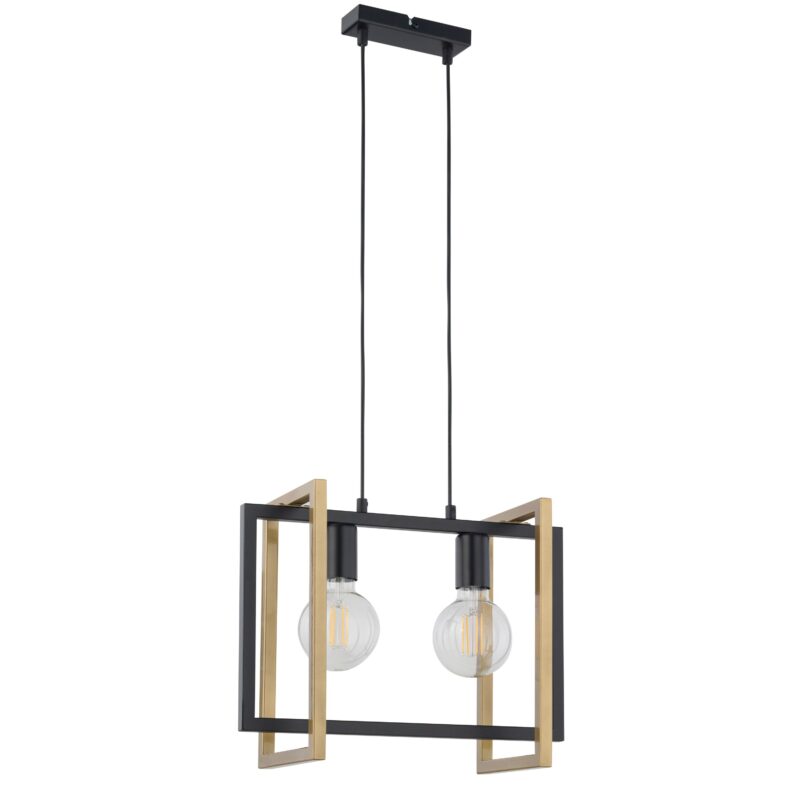 Lampa Wisząca Sigma Eden Czarno/Złota x2