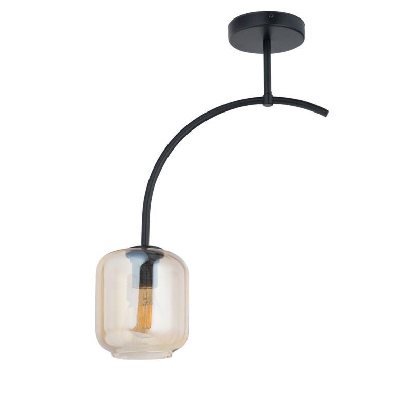 Plafon Sigma Shine Czarno/Bursztynowy x1