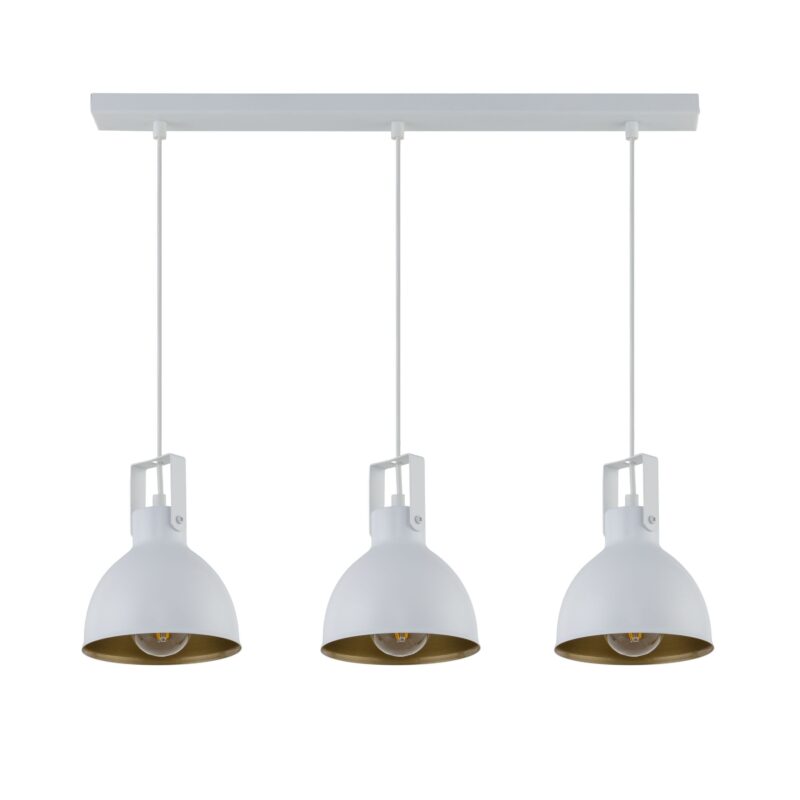 Lampa Wisząca Sigma Mars 3 Prosty Biały/Złoty