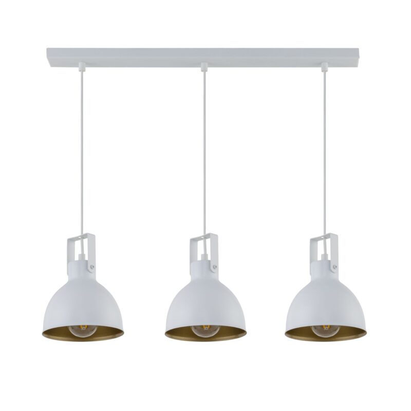 Lampa Wisząca Sigma Mars 3 Prosty Biały/Złoty