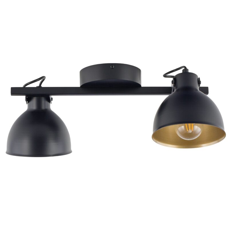 Plafon Sigma Mars 2 Czarny/Złoty