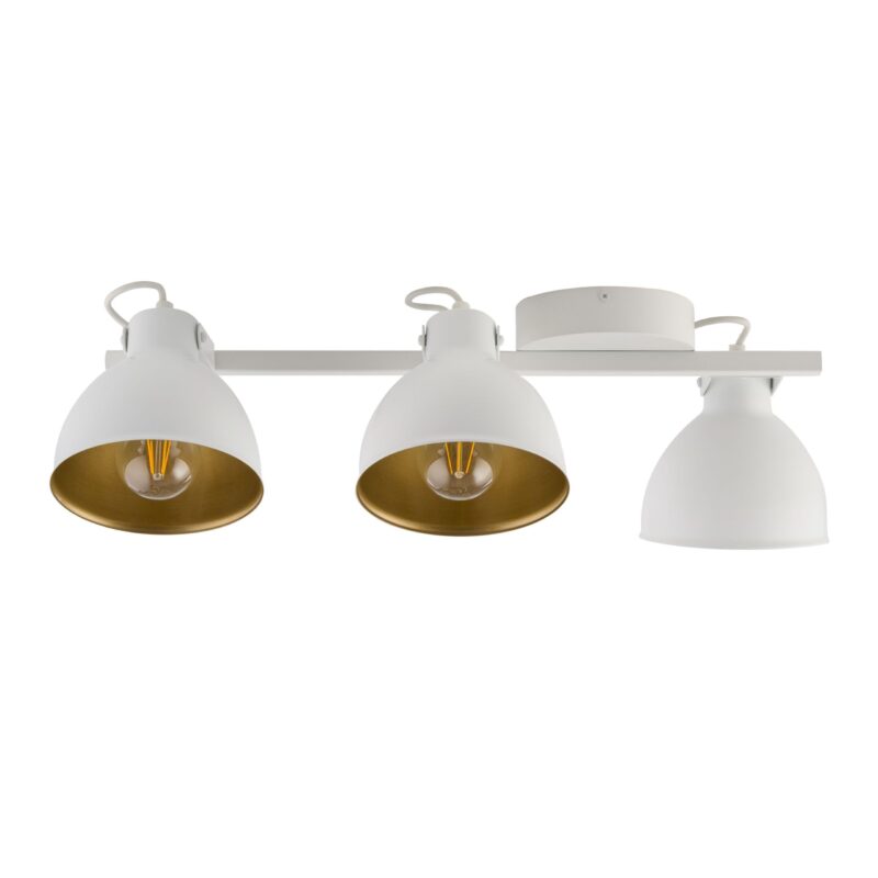 Plafon Sigma Mars 3 Biały/Złoty