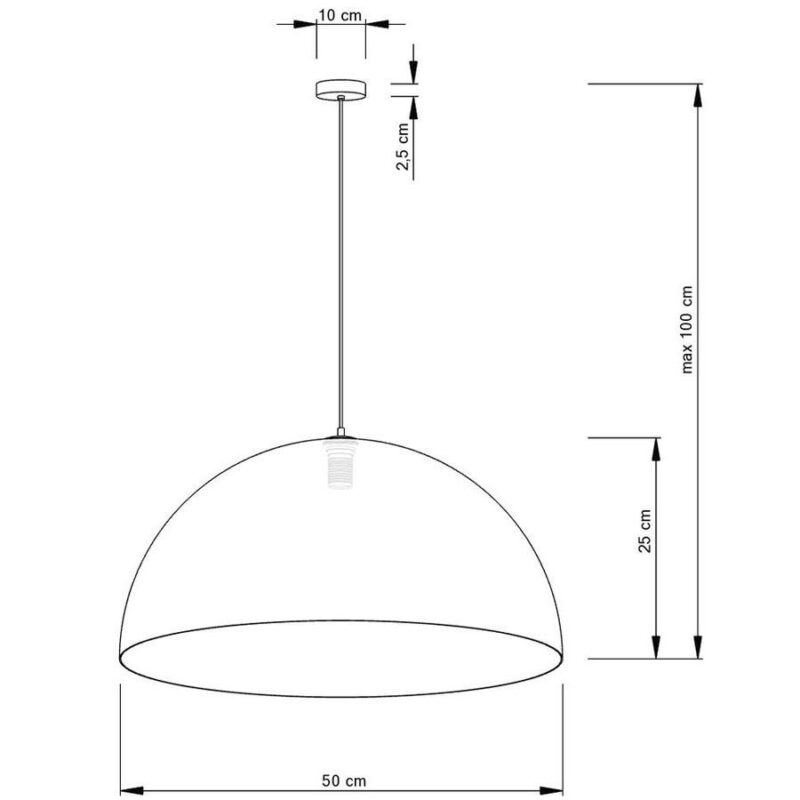 Lampa Wisząca Sigma Sfera 50 Złota x1