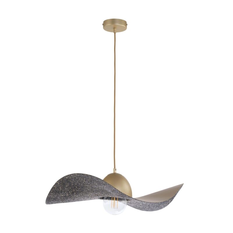 Lampa Wisząca Sigma Kapello M Złoty/Czarny Nakrapiany Śr. 55cm x1