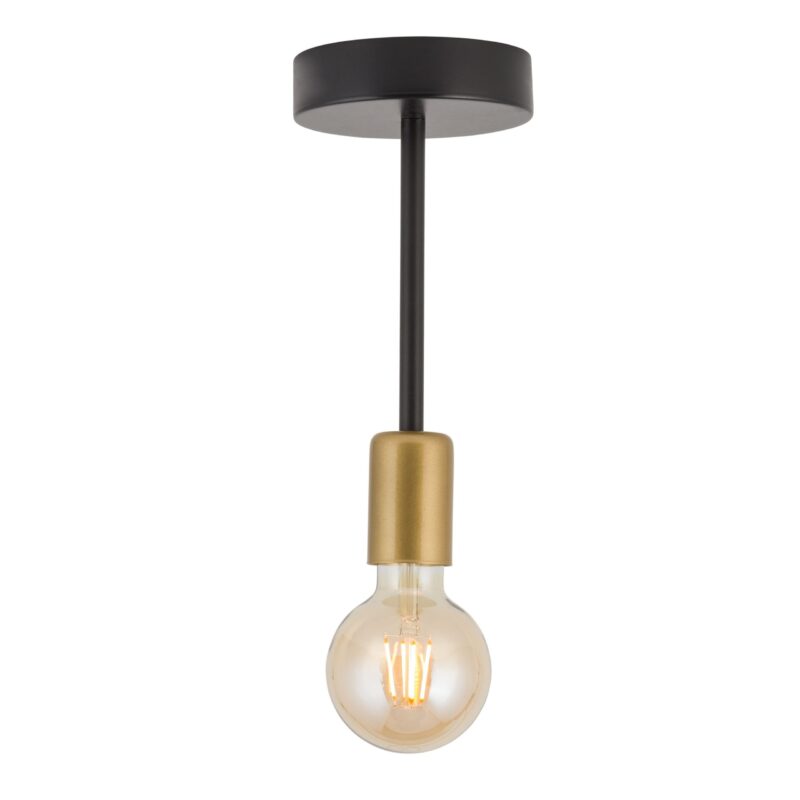 Plafon Sigma Gino Czarny Złoty x1