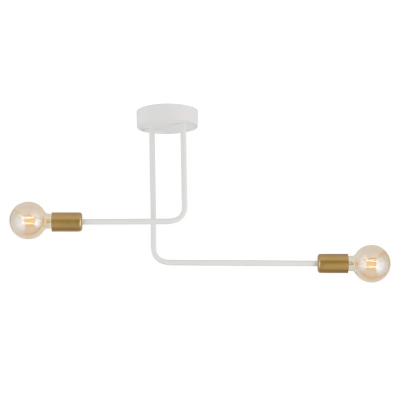 Plafon Sigma Gino Biały Złoty x1