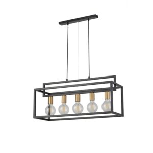 Lampa Wisząca Sigma Vigo Czarny/Złoty x5