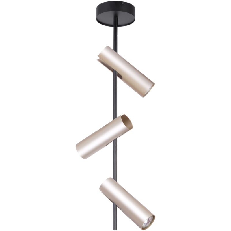 Lampa Sufitowa Sigma Leda x3 Czarny-Złoty