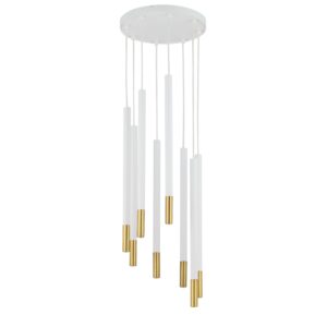 Lampa Wisząca Sigma Sopel Due 8 Biało/Złota x8