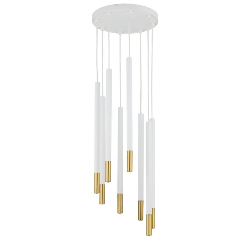 Lampa Wisząca Sigma Sopel Due 8 Biało/Złota x8