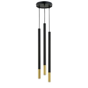 Lampa Wisząca Sigma Sopel Due Czarno/Złota x3