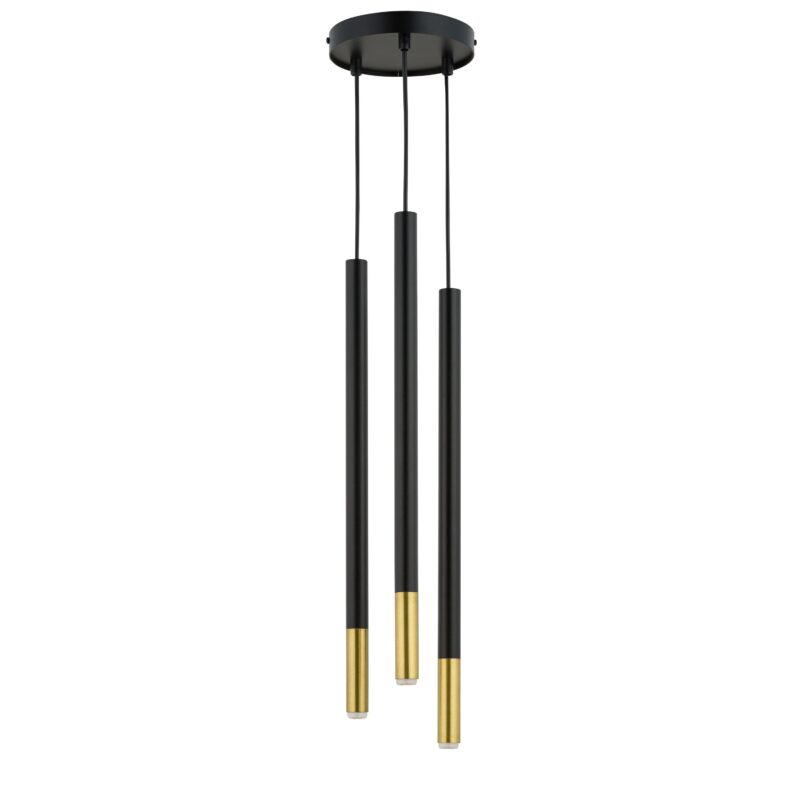 Lampa Wisząca Sigma Sopel Due Czarno/Złota x3