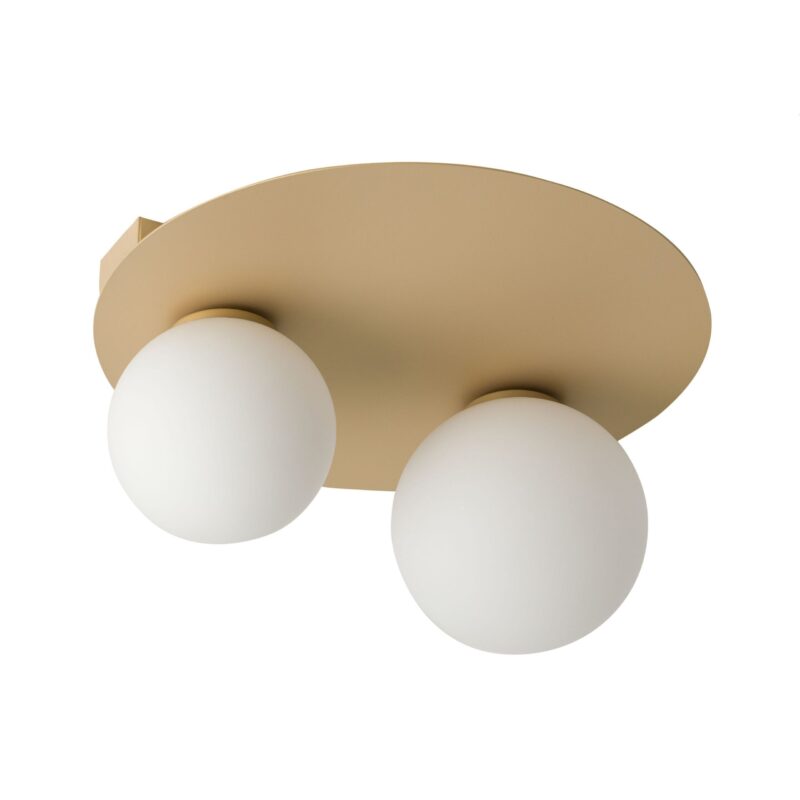 Plafon Sigma Argon Koło Złoty x2