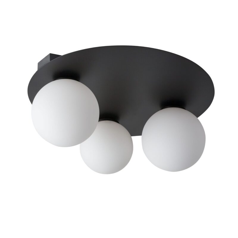 Plafon Sigma Argon Koło Czarny x3