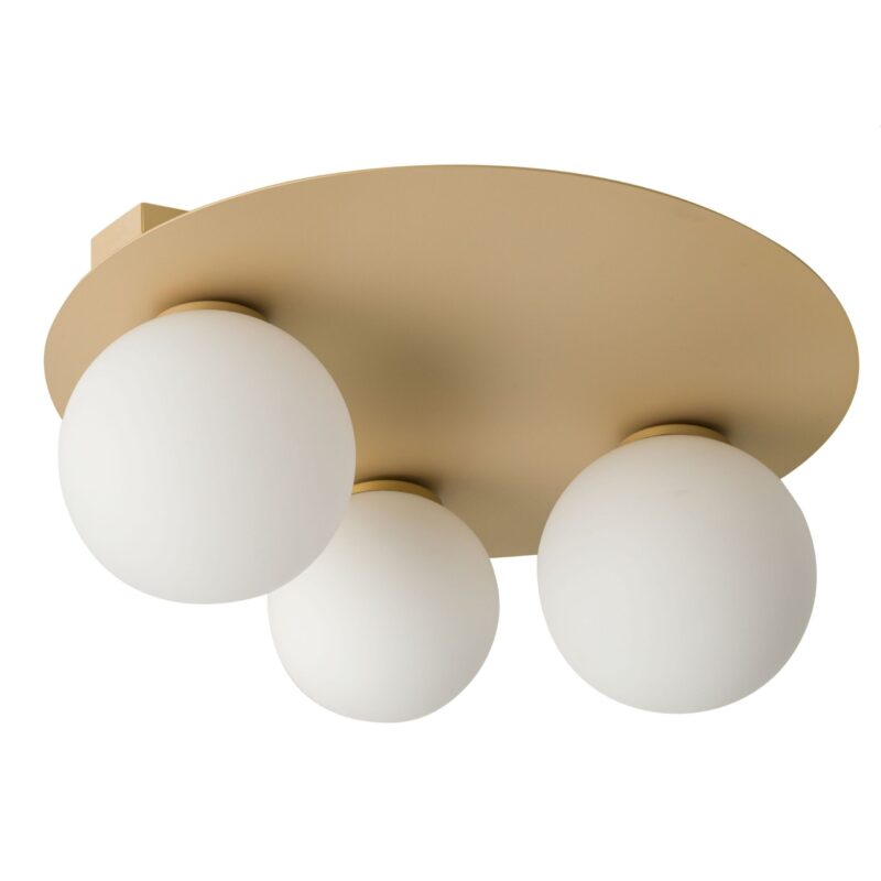 Plafon Sigma Argon Koło Złoty x3