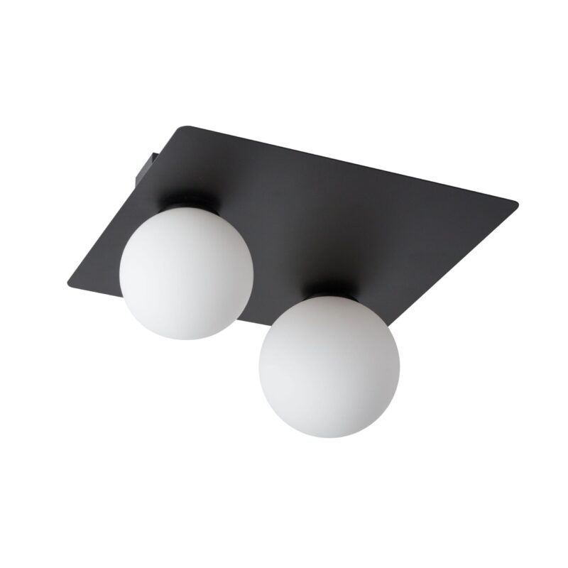 Plafon Sigma Argon Prostokąt Czarny x2