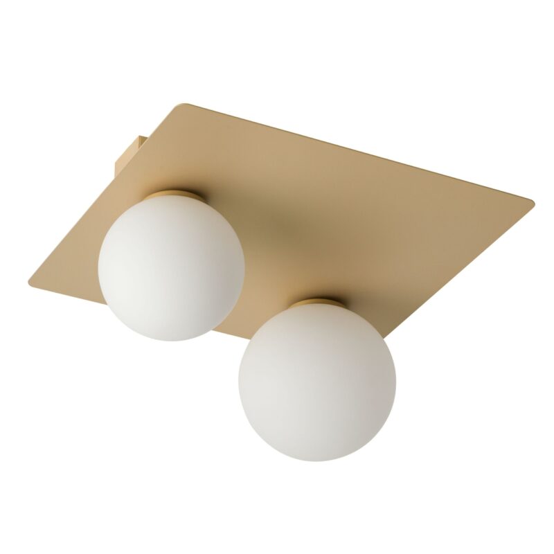 Plafon Sigma Argon Prostokąt Złoty x2