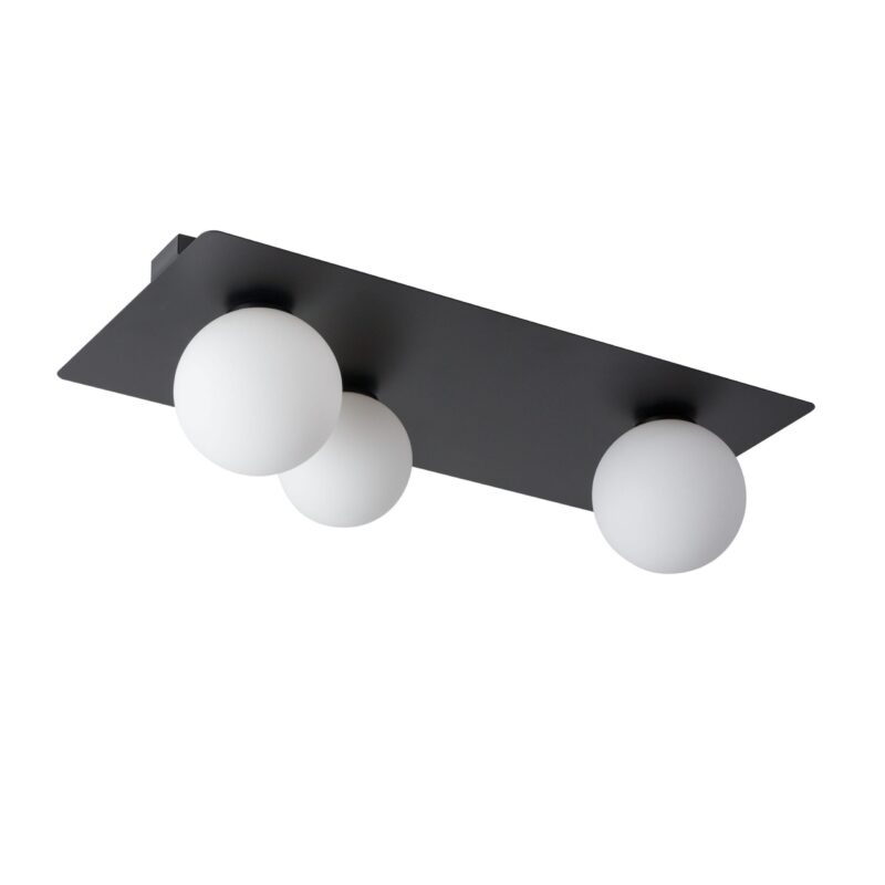Plafon Sigma Argon Prostokąt Czarny x3