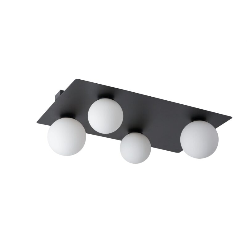 Plafon Sigma Argon Prostokąt Czarny x4