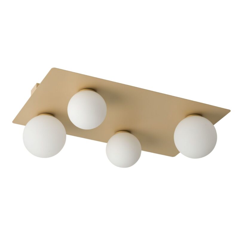 Plafon Sigma Argon Prostokąt Złoty x4