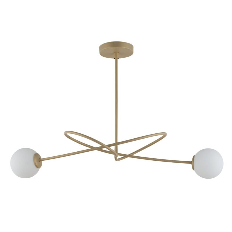 Żyrandol Sigma Velvet Złoty Beż x2